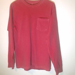 Comfort Colors Pink long Sleeved T-shirt